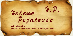 Helena Pejatović vizit kartica